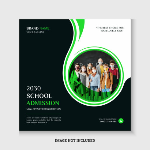 back to school admission web banner cover image.