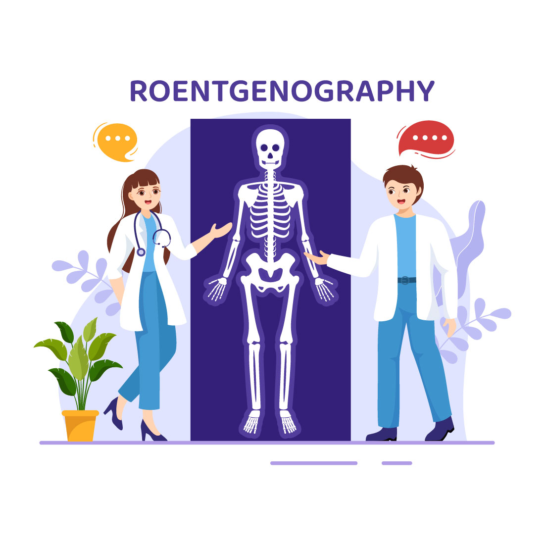 11 Roentgenography Vector Illustration preview image.