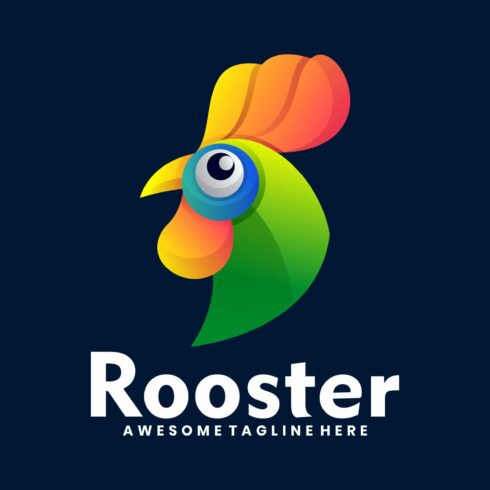 Rooster Gradient Colorful Style cover image.