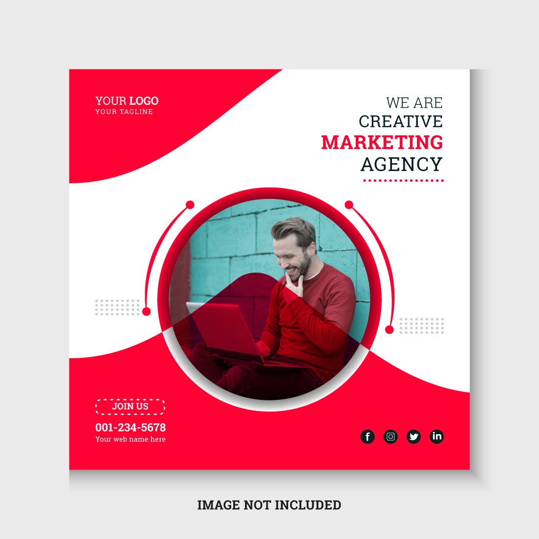 Digital marketing agency social media and instagram post cover image.