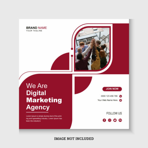 Digital marketing social media or web post template cover image.