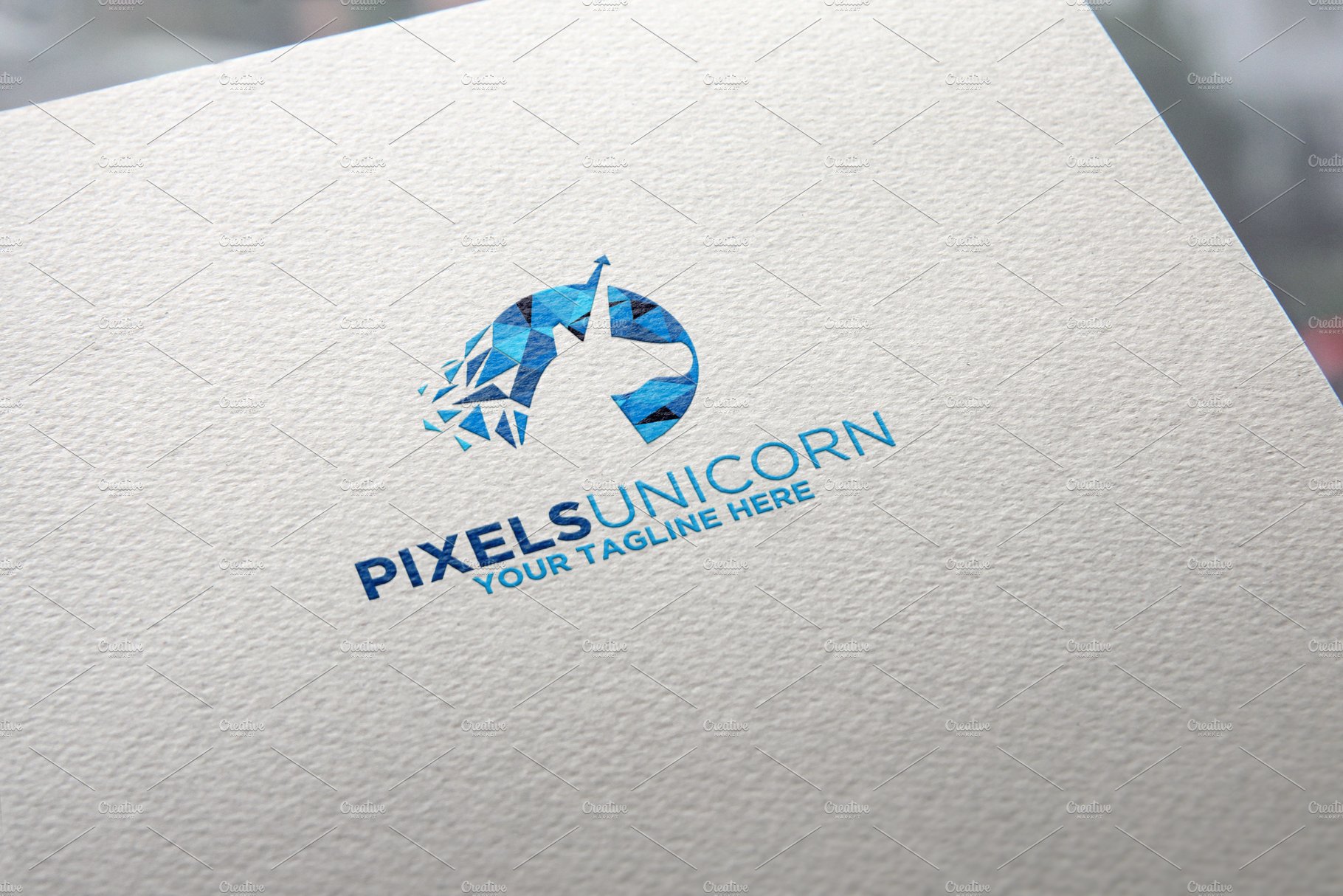Pixels Digital Unicorn Logo preview image.