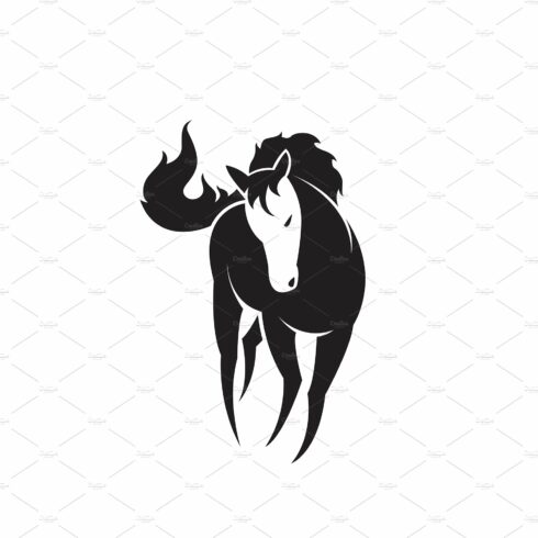 Vector of horse design. Wild Animals cover image.