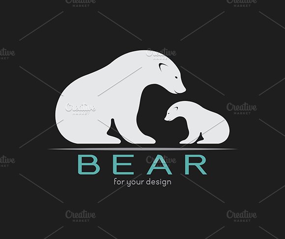 Vector of bear design. Animals. cover image.