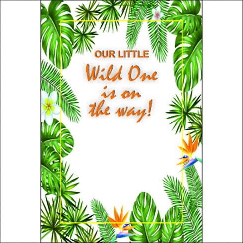 "Safari Wild One is on the Way for Birthday Baby Banner - Perfect Jungle Themed Decor for Baby Showers and First Birthday Parties" cover image.