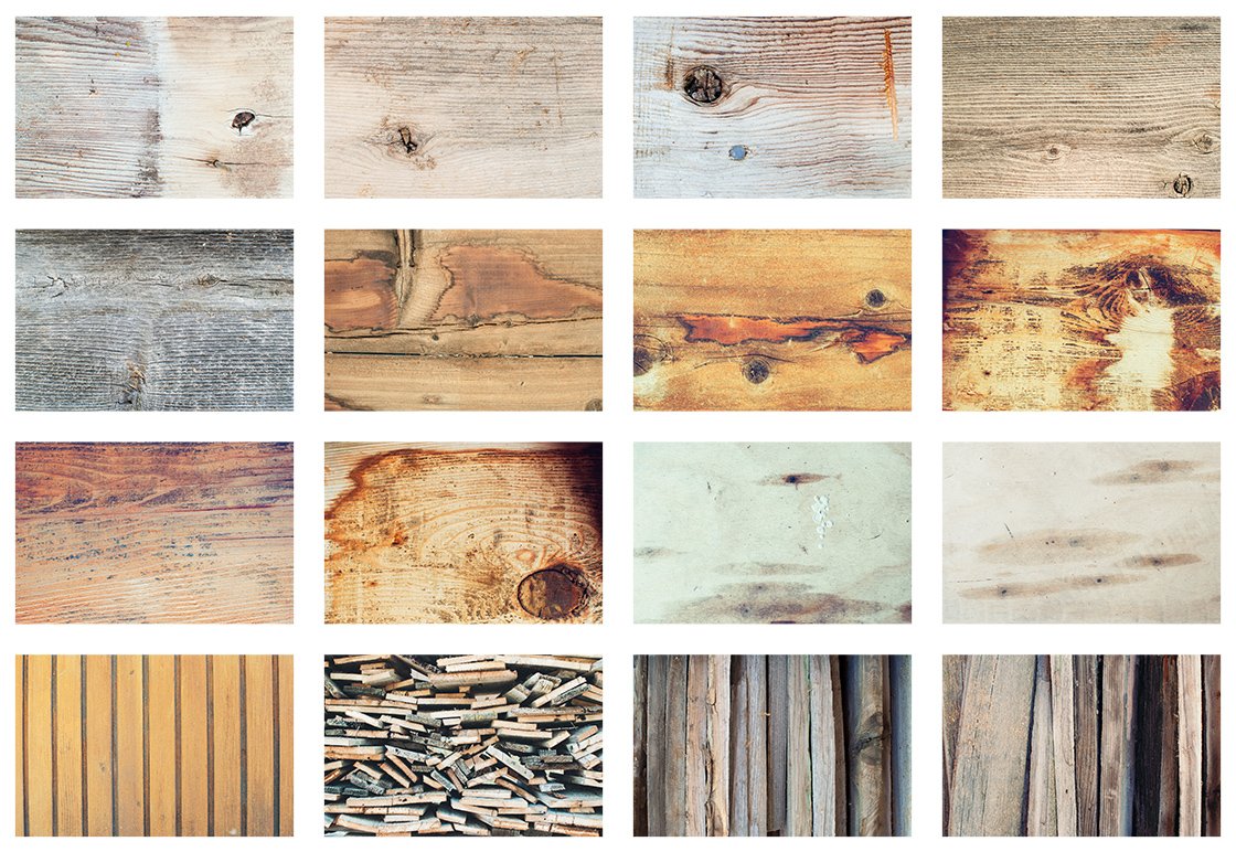 16 Old Lumber Textures preview image.