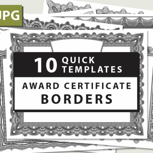 10 Award Certificate Templates cover image.
