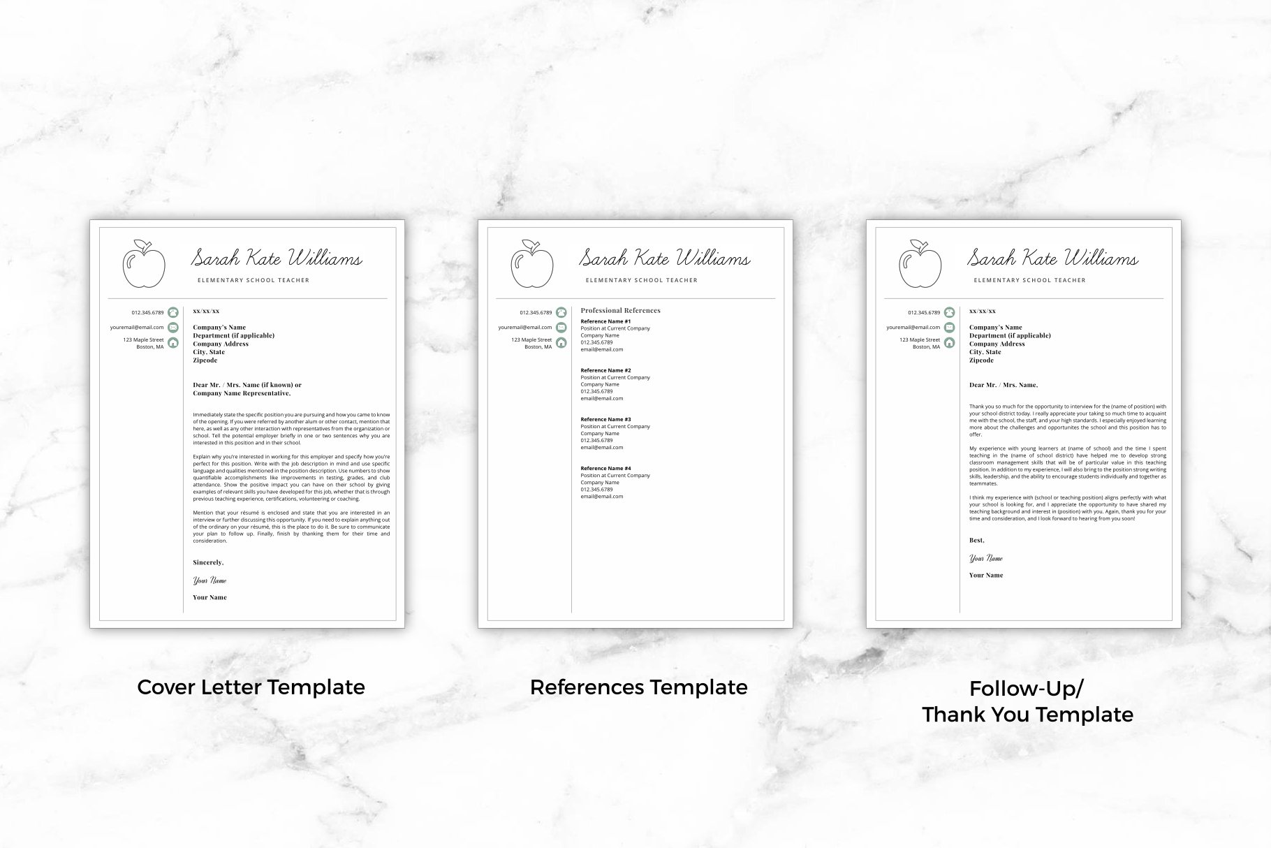 sarah kate cover letter template 388