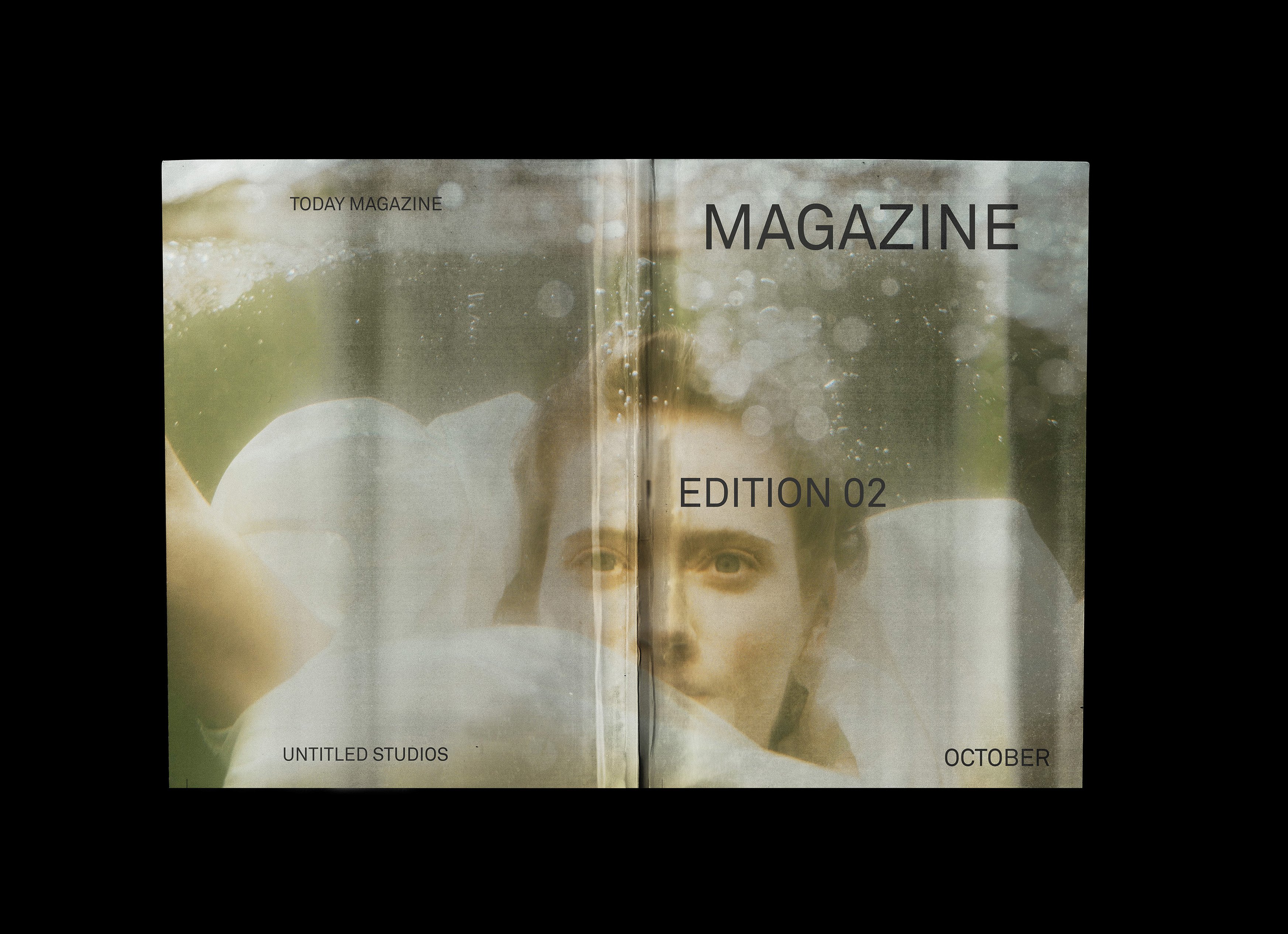 Scanned Magazine Mockup preview image.