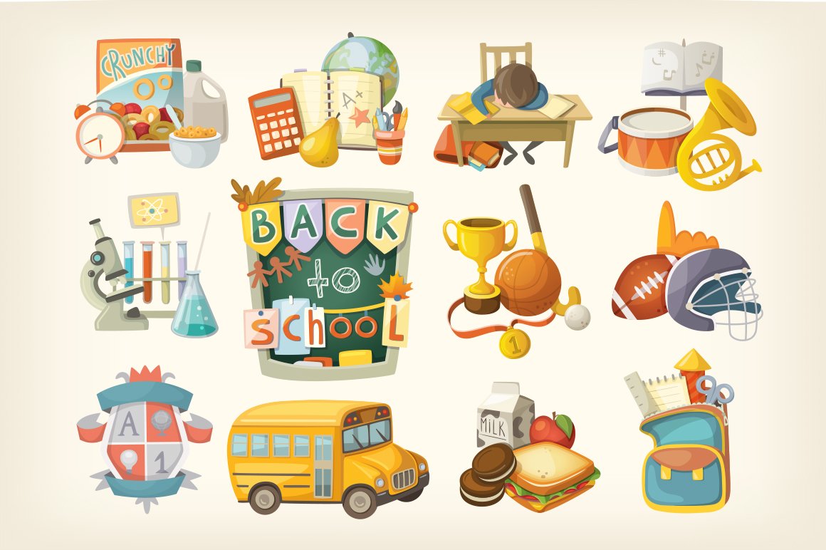 School stickers cover image.