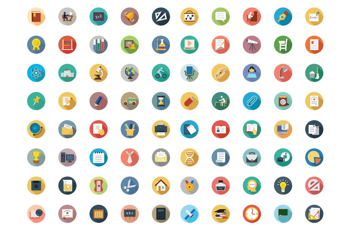 175 Education Vector Icons preview image.