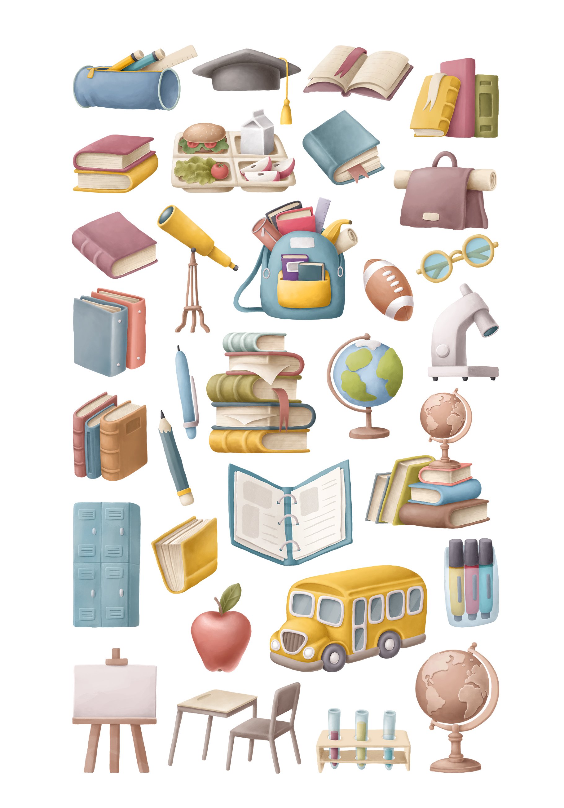 School clipart preview image.