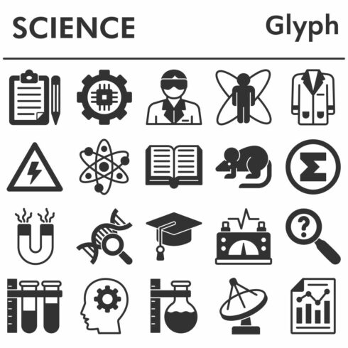 Set, science icons set_1 cover image.