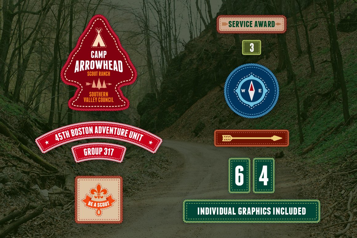 Scout badges preview image.