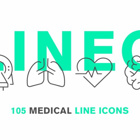 LINEO - 105 MEDICAL ICONS cover image.