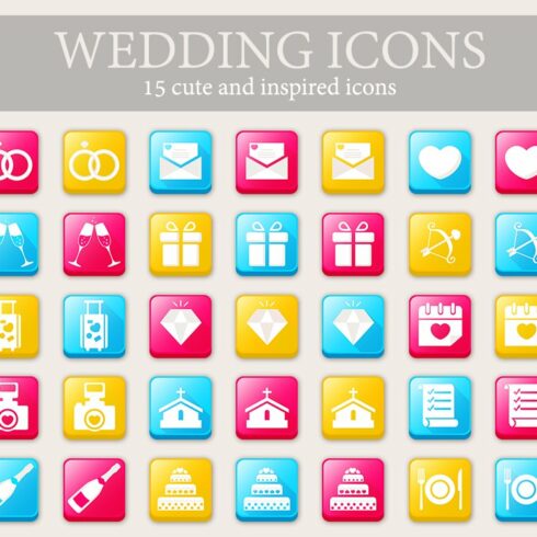 Wedding Icons cover image.