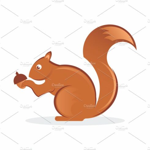 Squirrel with nut cover image.