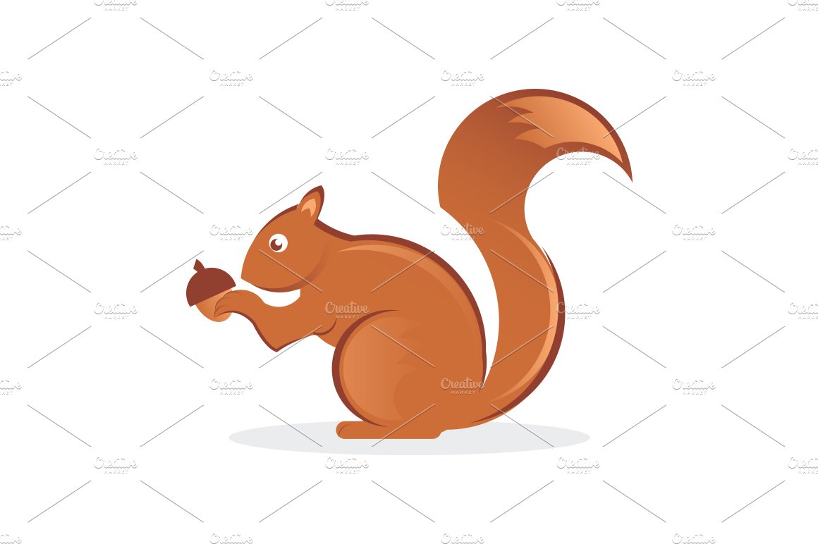 Squirrel with nut cover image.