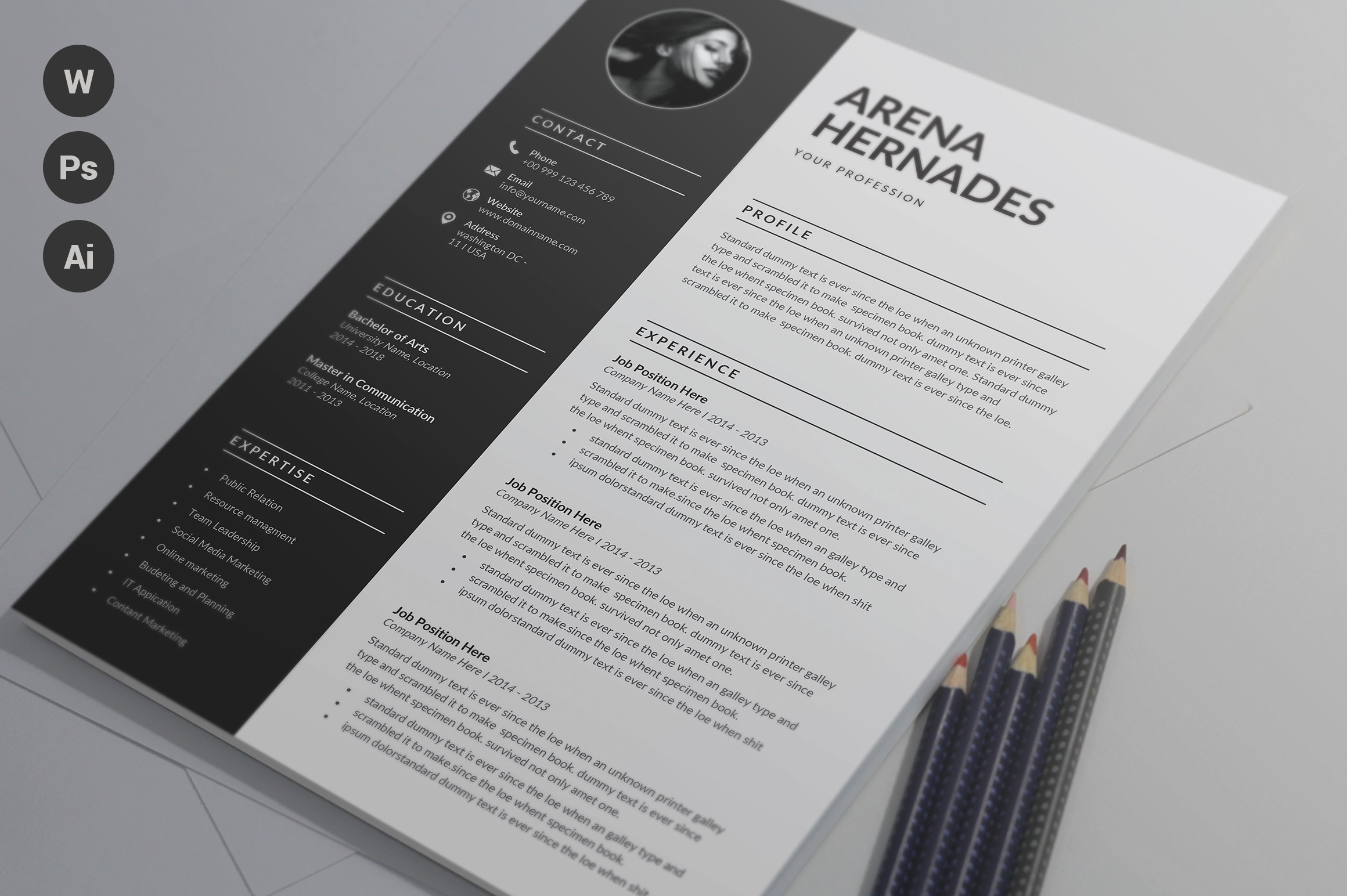 Resume Template | CV + Cover Letter cover image.