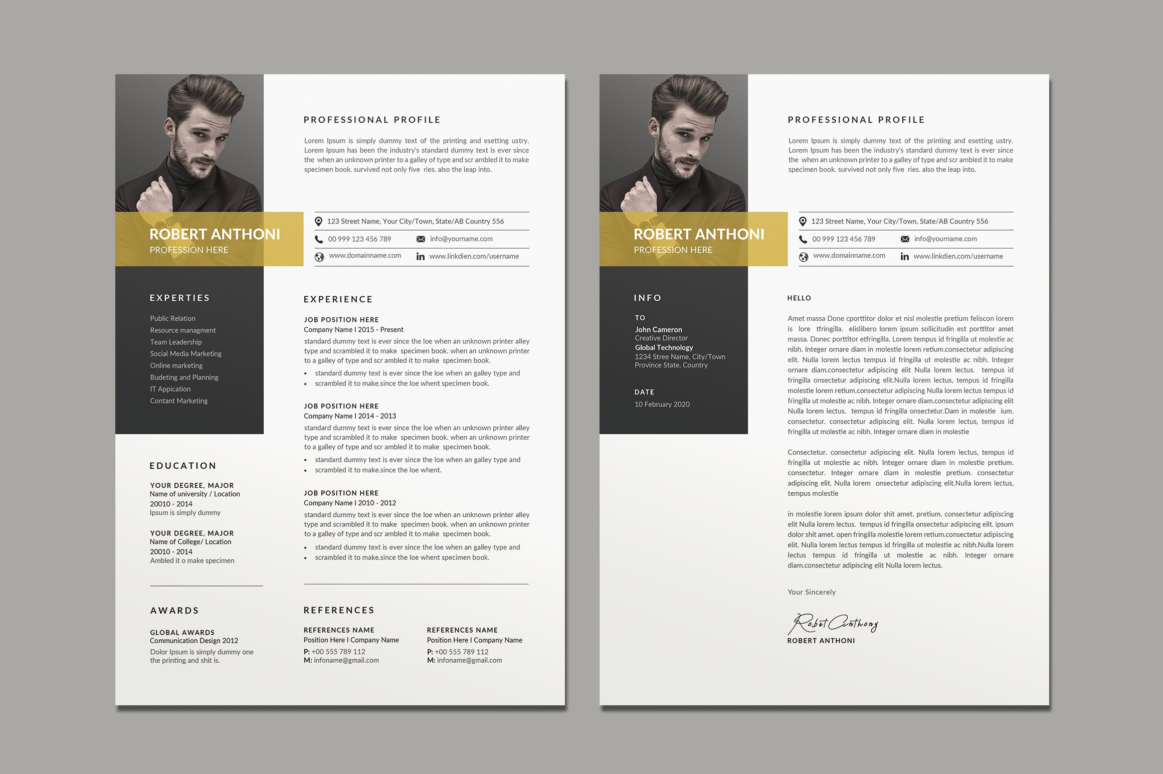 Clean Cv-Resume preview image.