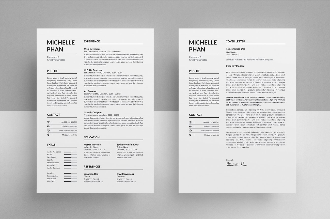 Resume/CV preview image.