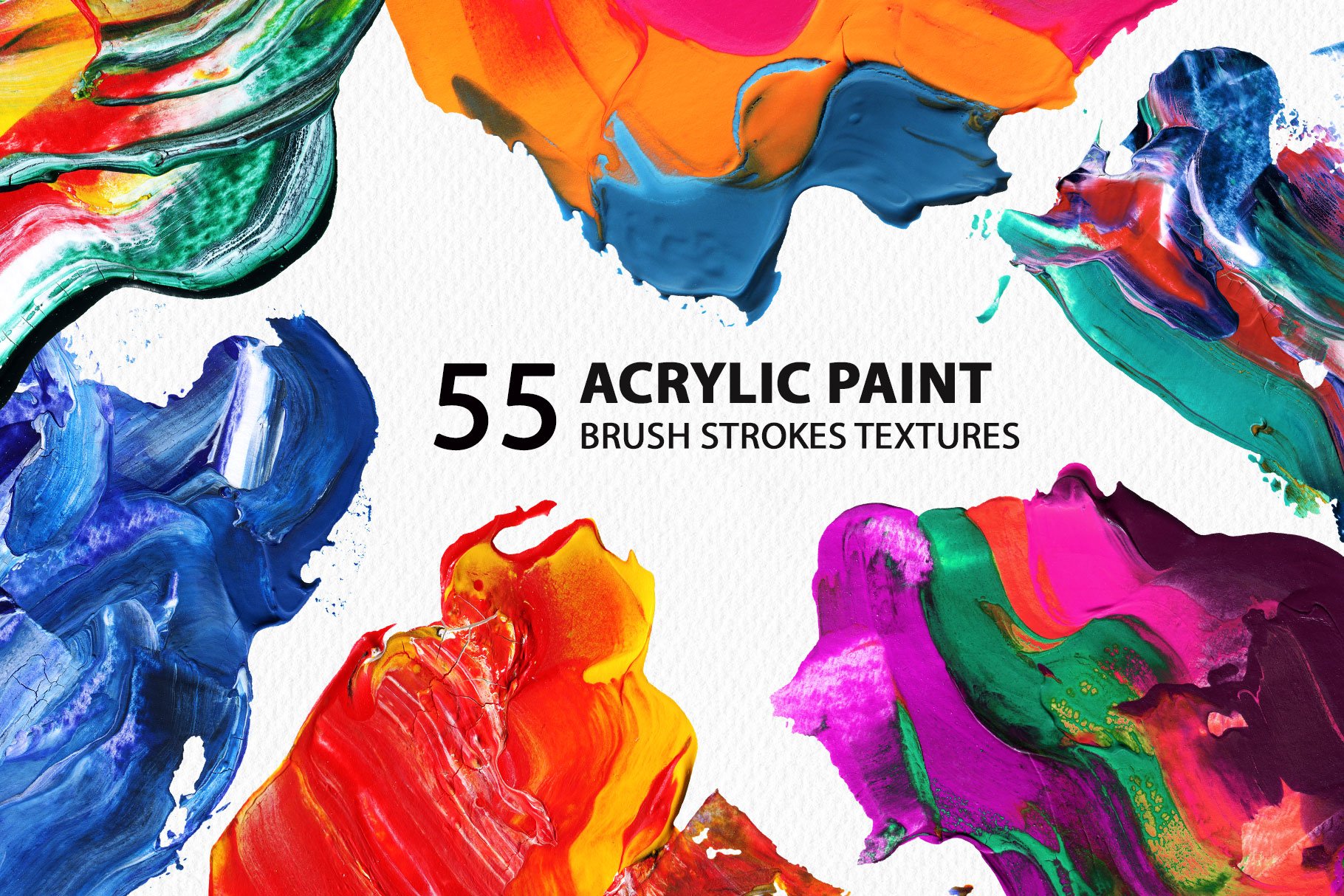 Acrylic Brush Strokes Textures cover image.