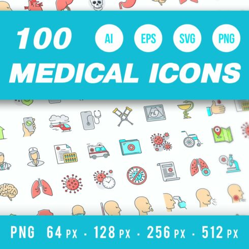 Medical Icons cover image.