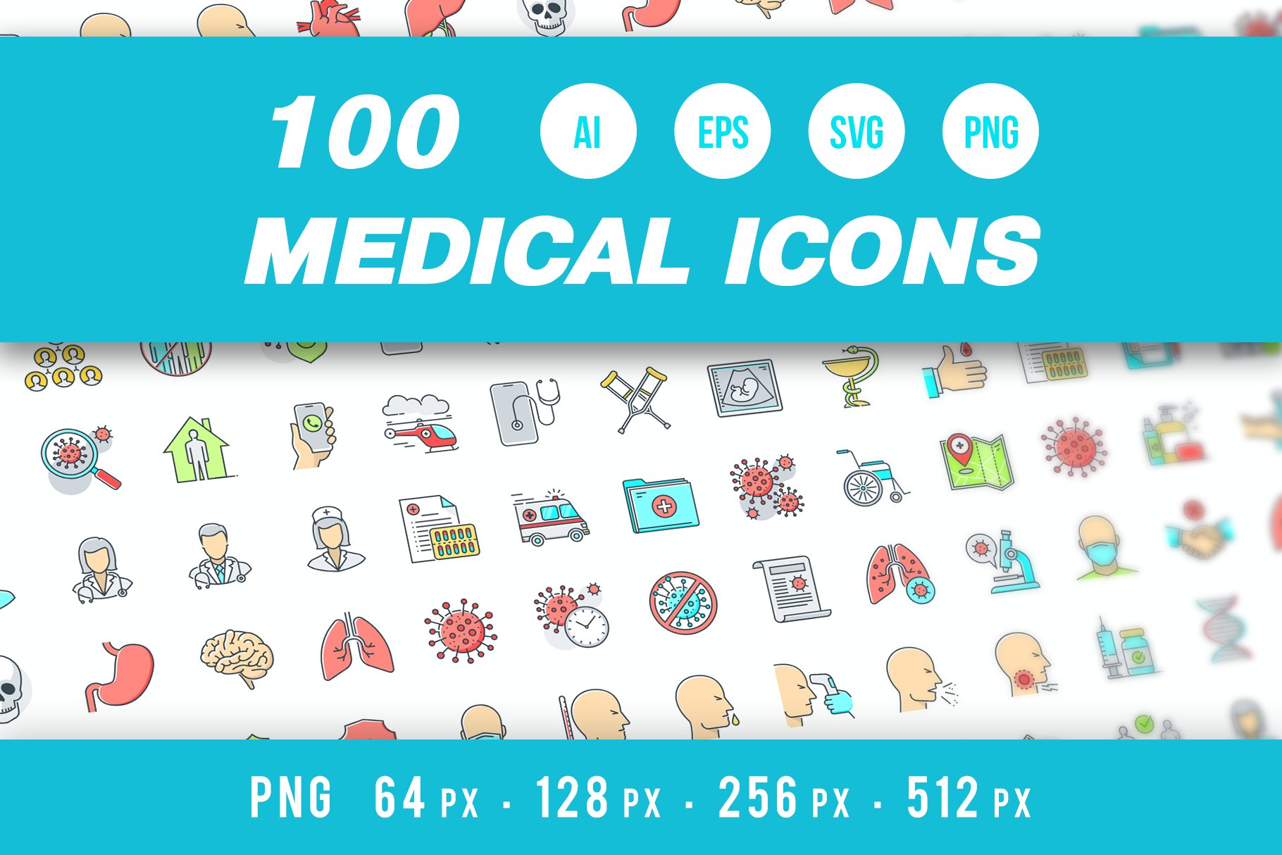 Medical Icons cover image.