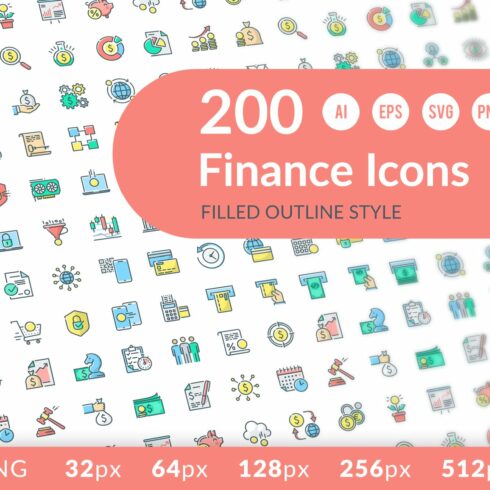 Finance Icons cover image.