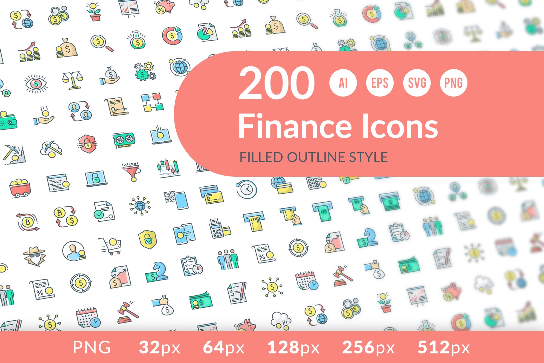 Finance Icons cover image.