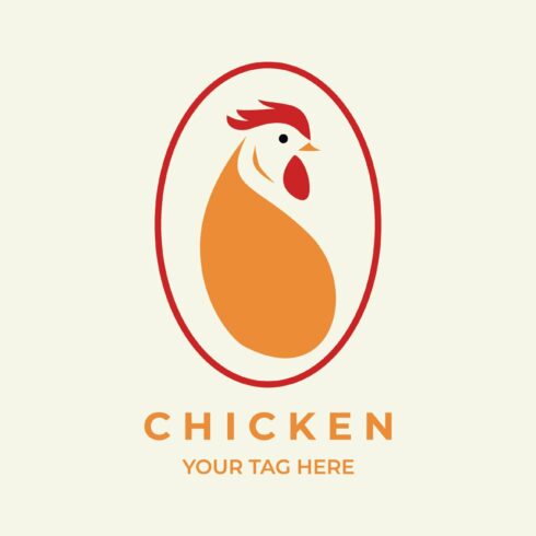 chicken logo illustration color cover image.