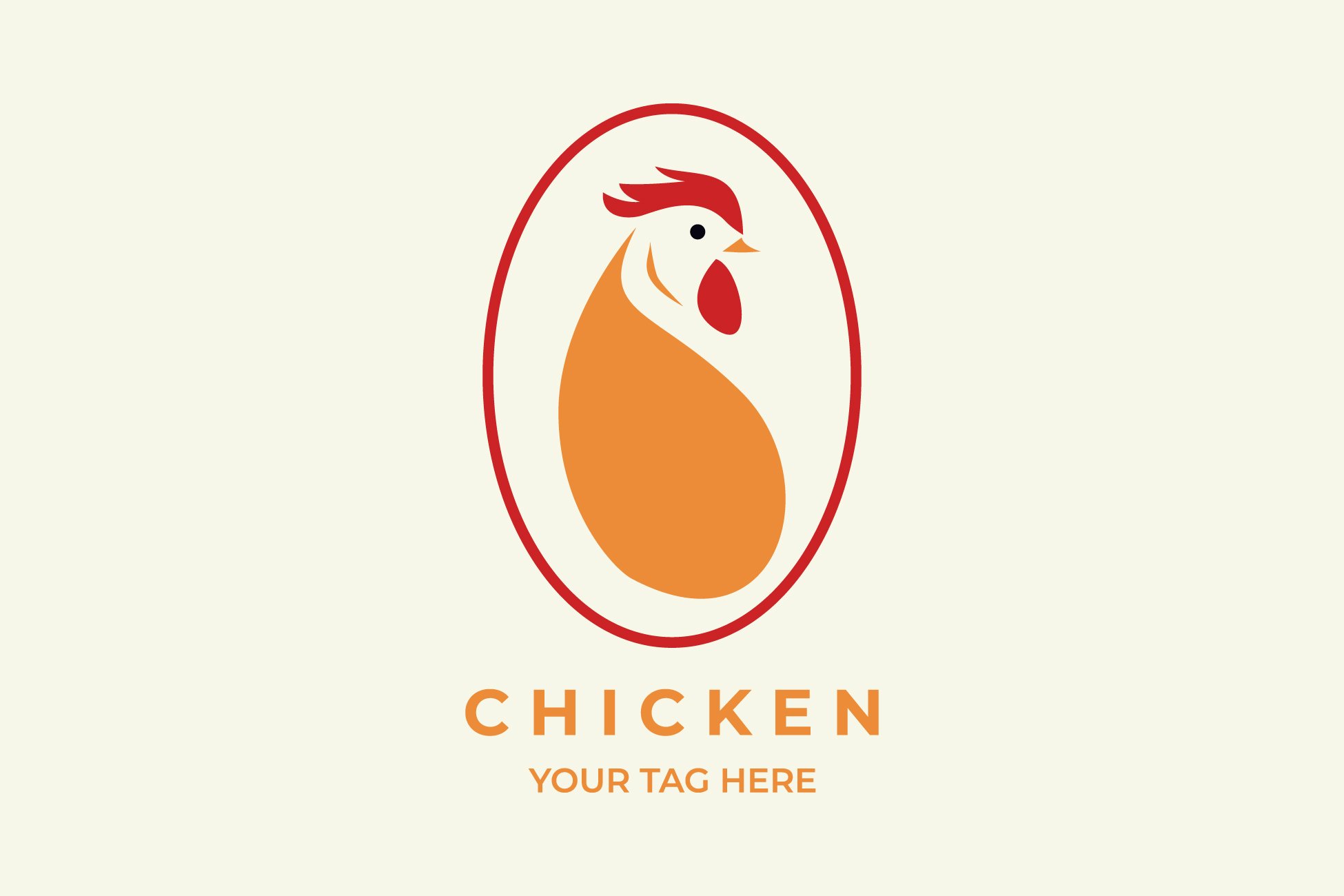 chicken logo illustration color cover image.