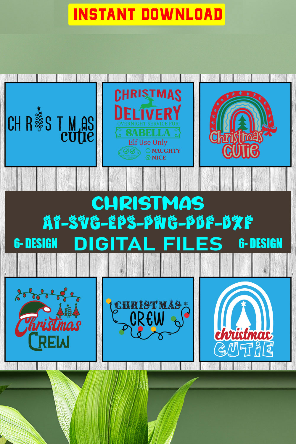 Christmas SVG Bundle Merry Christmas Svg Christmas Svg Christmas Ornaments svg Winter Svg Funny Christmas Bundle svg Vol-03 pinterest preview image.