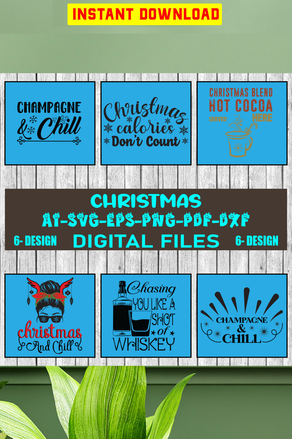 Christmas SVG Bundle Merry Christmas Svg Christmas Svg Christmas Ornaments svg Winter Svg Funny Christmas Bundle svg Vol-01 pinterest preview image.