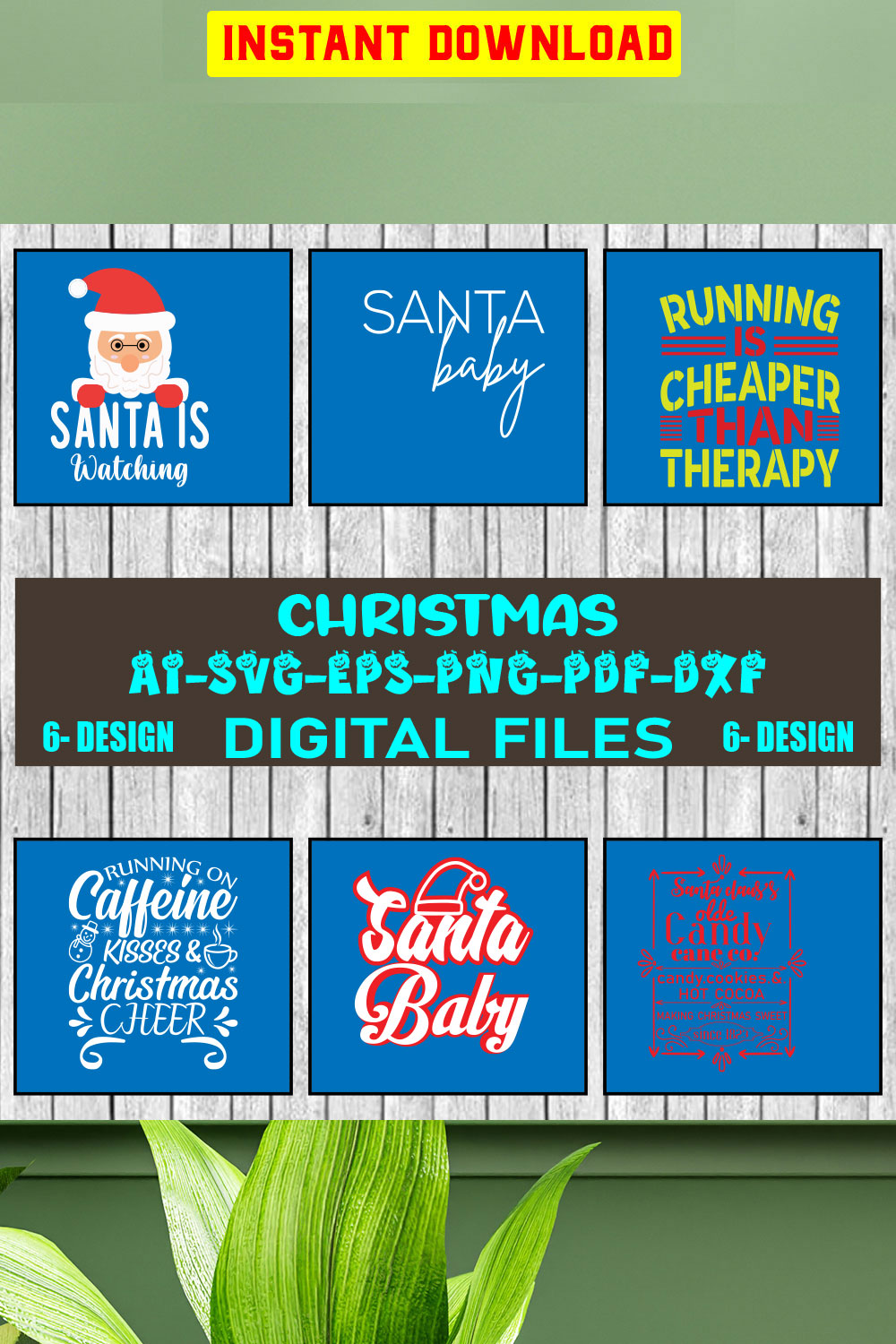 Christmas SVG Design Bundle Vol-29 pinterest preview image.