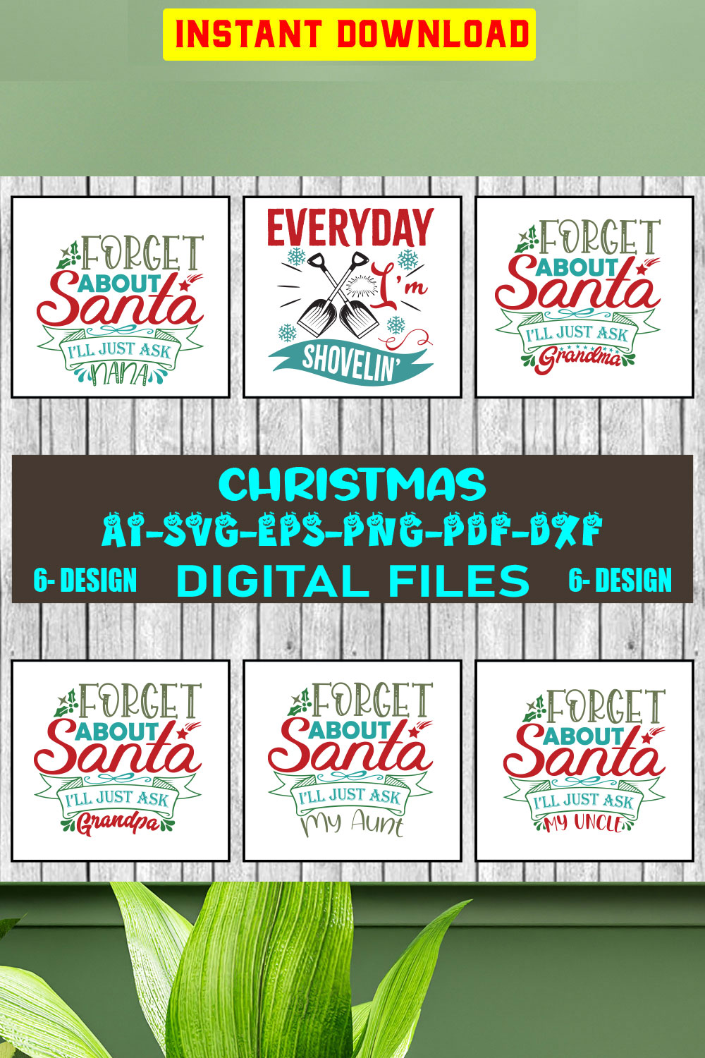 Christmas SVG Bundle Merry Christmas Svg Christmas Svg Christmas Ornaments svg Winter Svg Funny Christmas Bundle svg Vol-40 pinterest preview image.