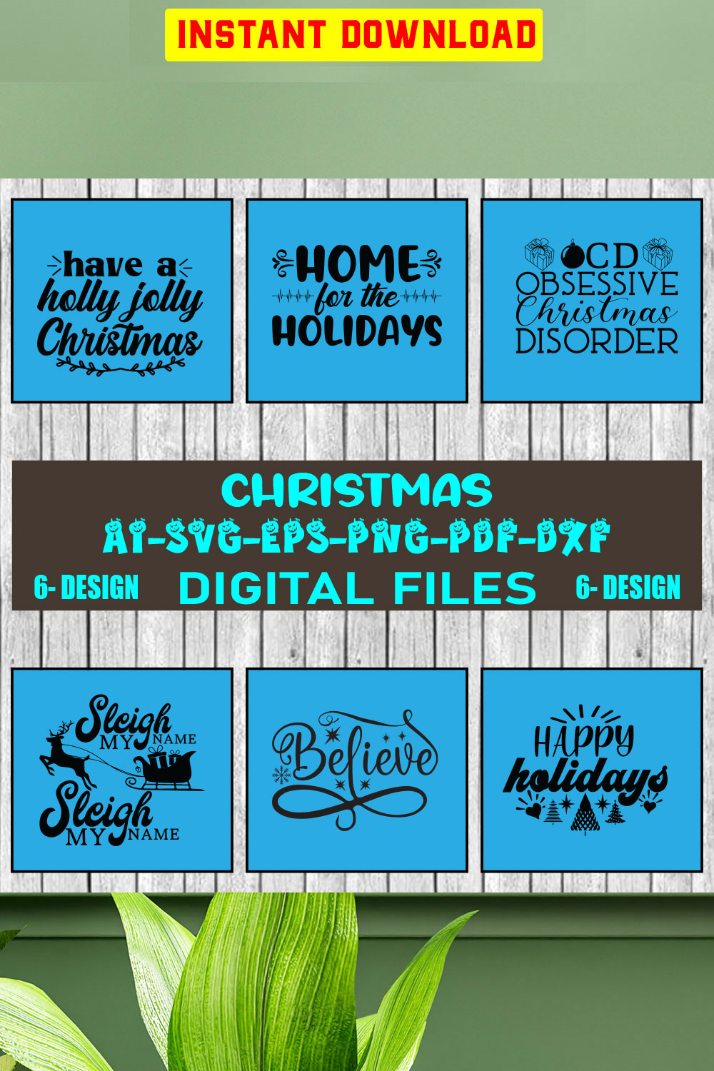 Christmas SVG Bundle Merry Christmas Svg Christmas Svg Christmas Ornaments svg Winter Svg Funny Christmas Bundle svg Vol-46 pinterest preview image.