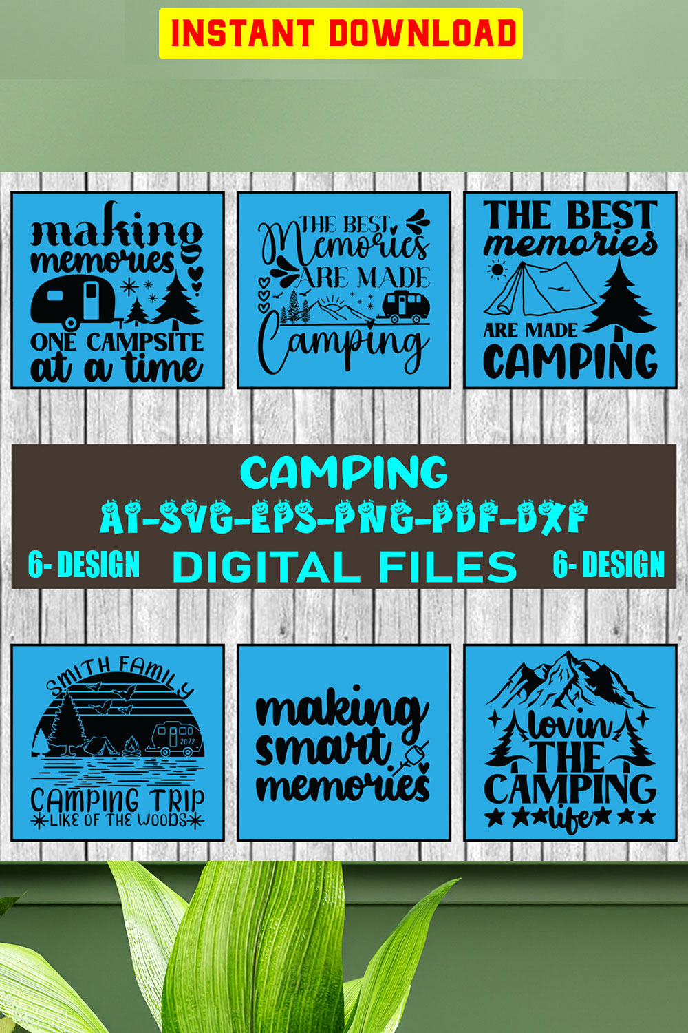 Camping SVG Bundle, Camping Crew SVG, Camp Life SVG, Funny Camping Svg, Campfire Svg, Camping Gnomes Svg, Happy Camper Svg, Love Camp Svg Vol-03 pinterest preview image.