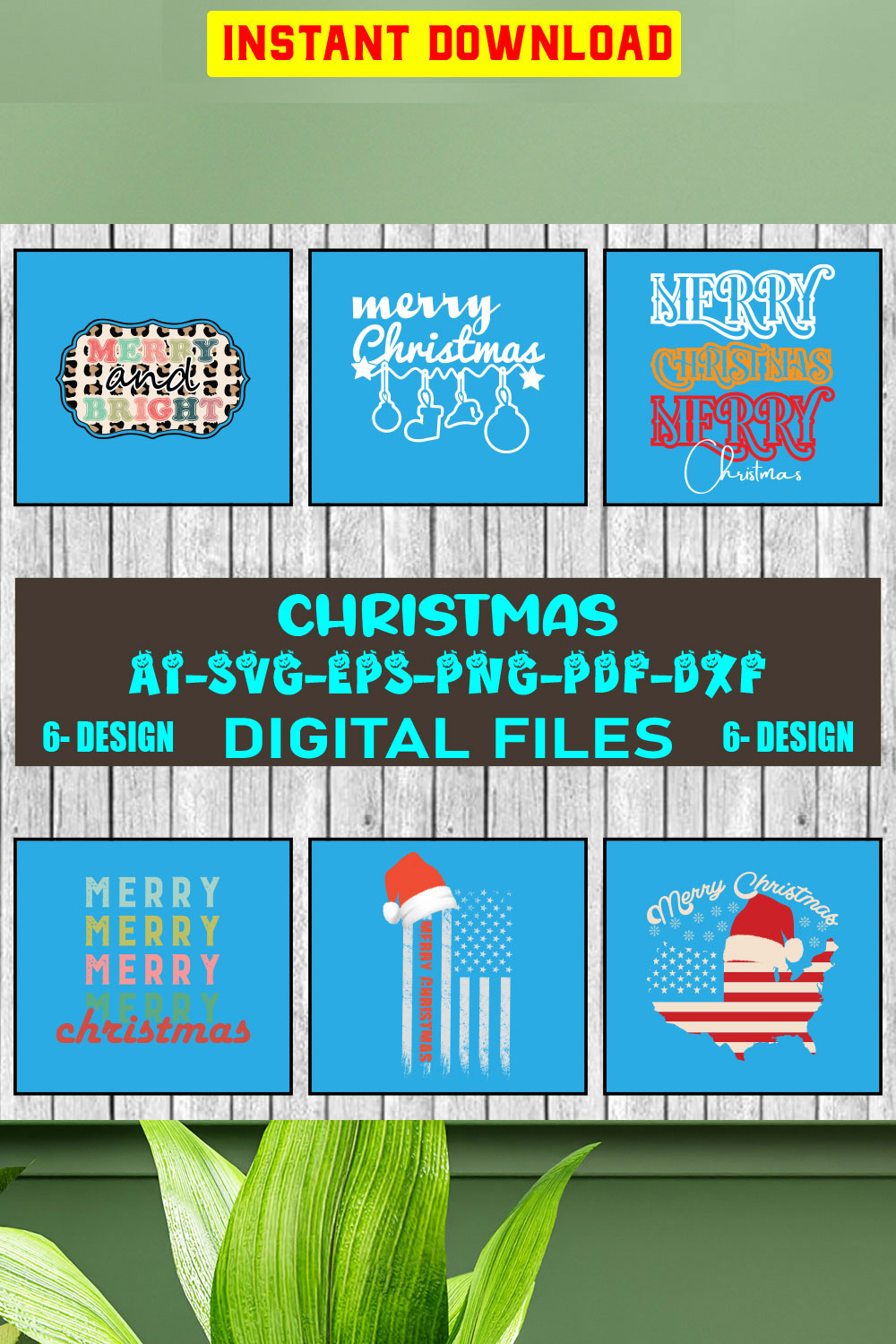 Christmas SVG Bundle Merry Christmas Svg Christmas Svg Christmas Ornaments svg Winter Svg Funny Christmas Bundle svg Vol-20 pinterest preview image.