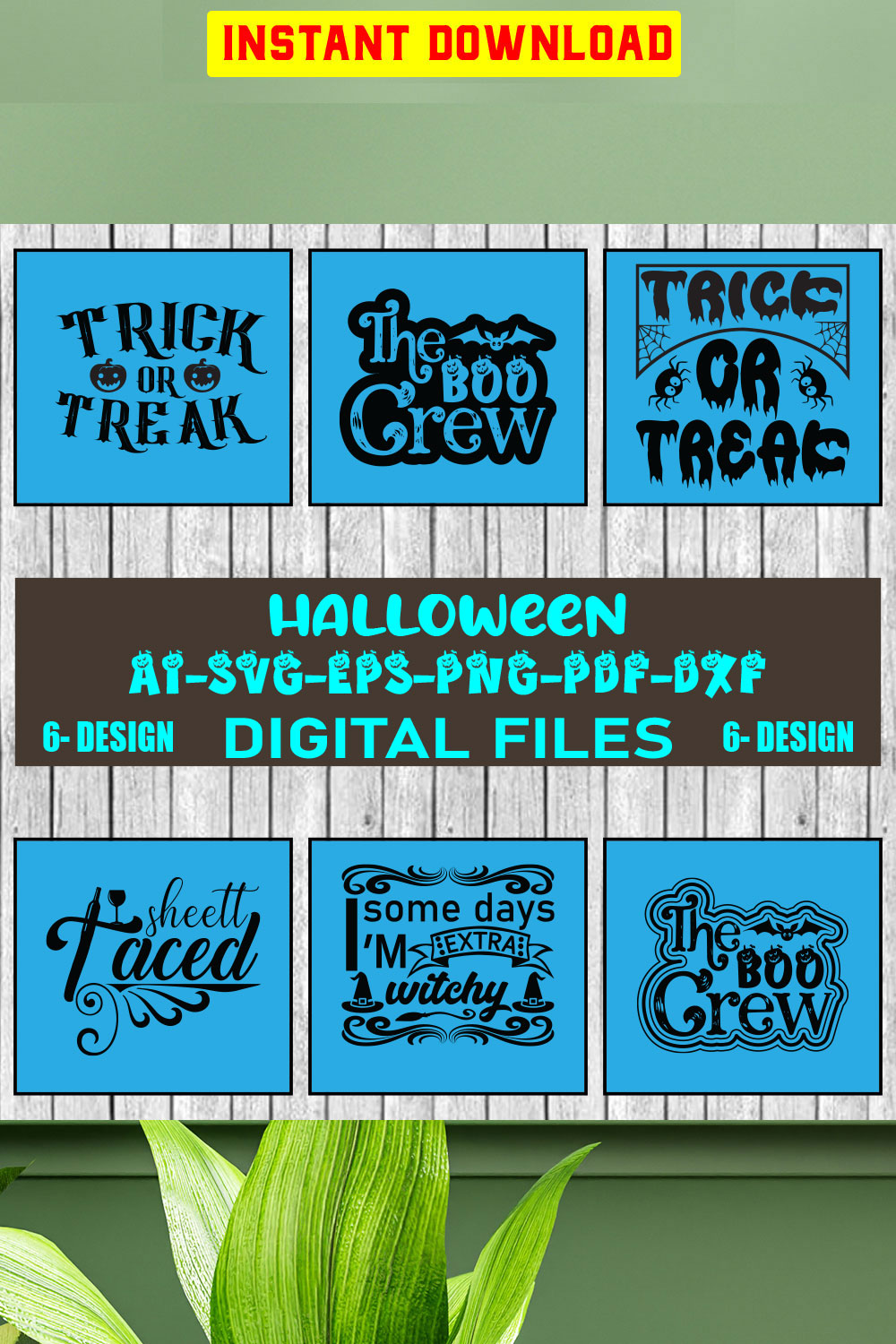 Halloween SVG Design Bundle Vol-26 pinterest preview image.