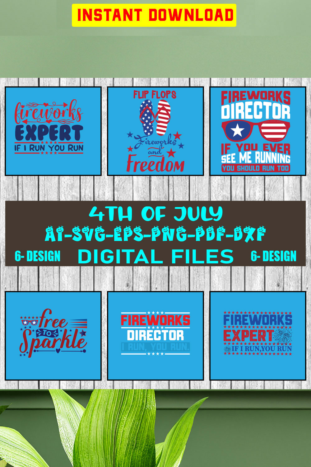 4th of july svg bundle, Fourth Of July Svg, 4th Of July Svg, America Svg, Vol-11 pinterest preview image.