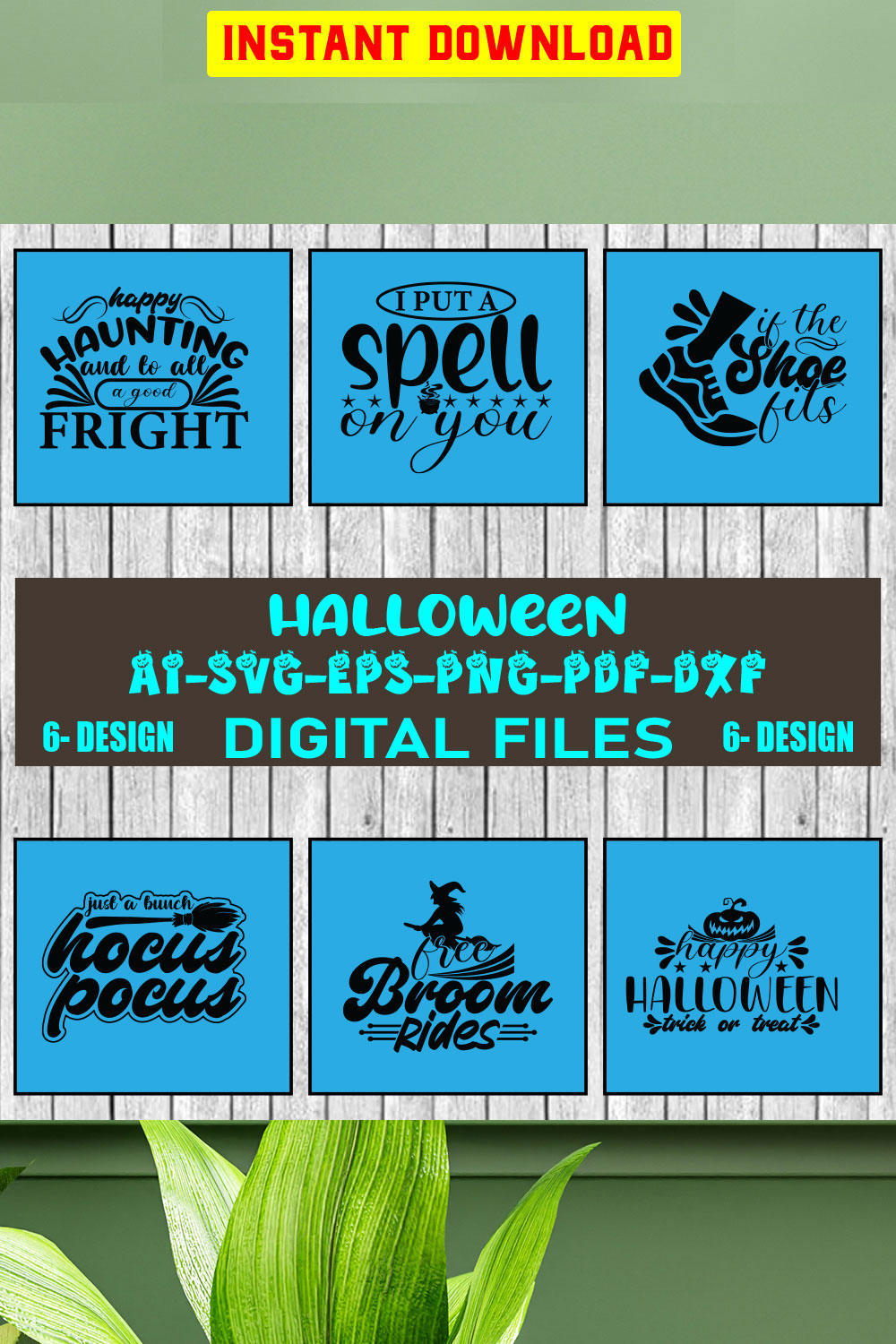 Halloween SVG Design Bundle Vol-10 pinterest preview image.