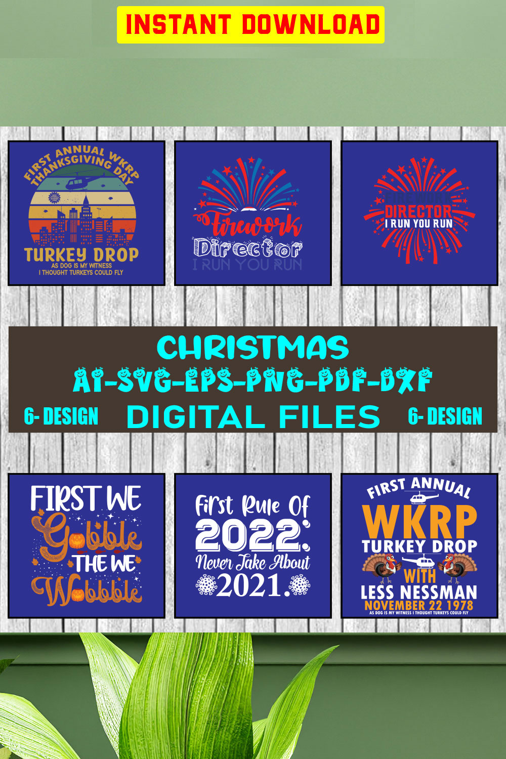 Christmas SVG Design Bundle Vol-11 pinterest preview image.