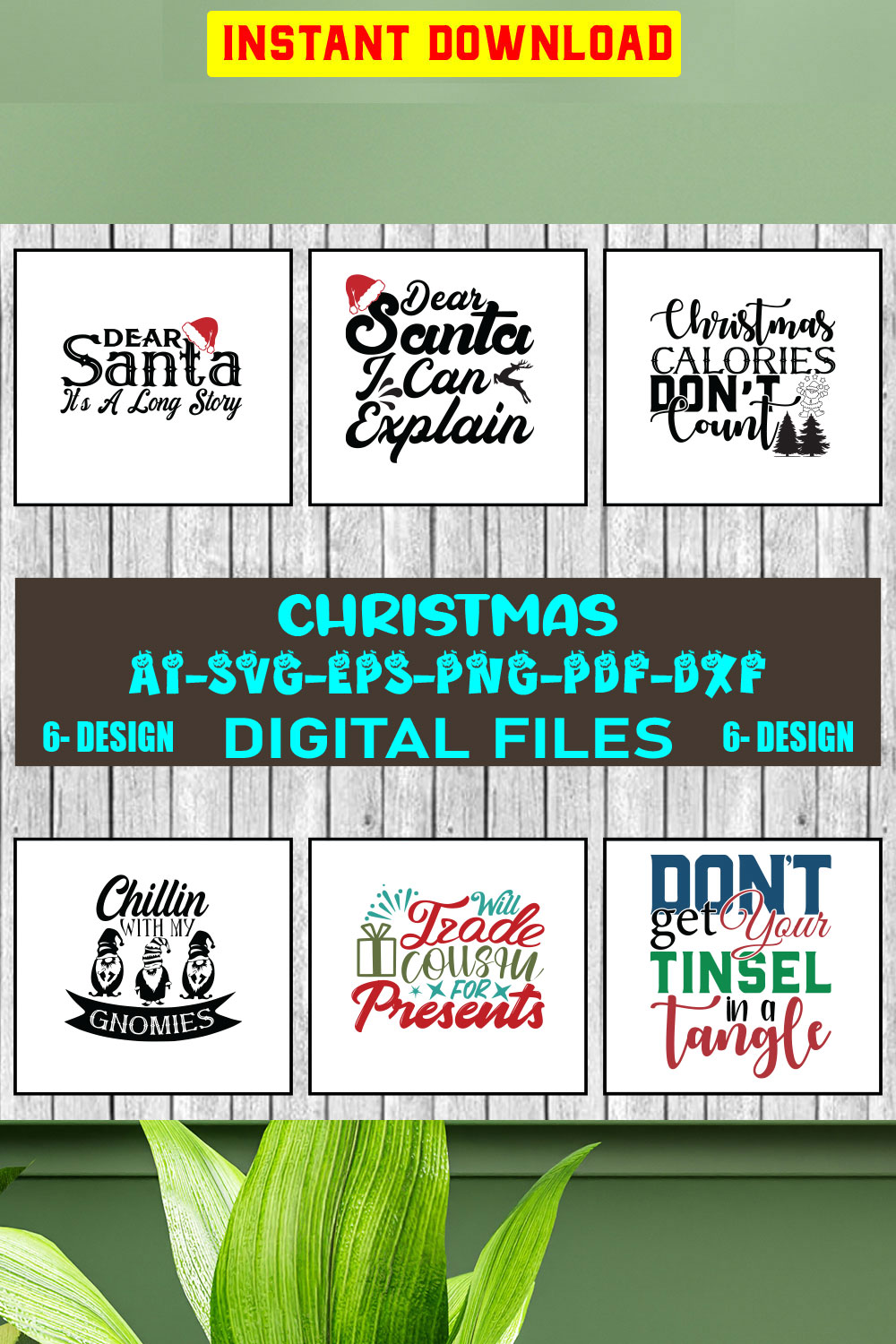 Christmas SVG Bundle Merry Christmas Svg Christmas Svg Christmas Ornaments svg Winter Svg Funny Christmas Bundle svg Vol-44 pinterest preview image.