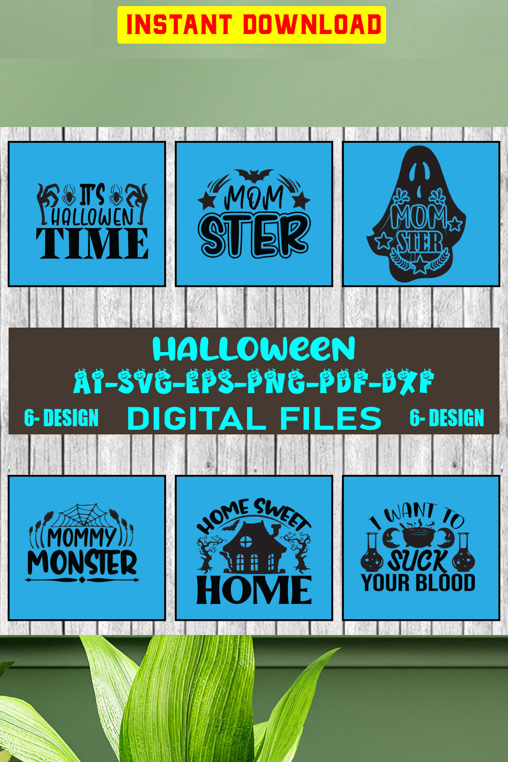 Halloween SVG Design Bundle Vol-29 pinterest preview image.