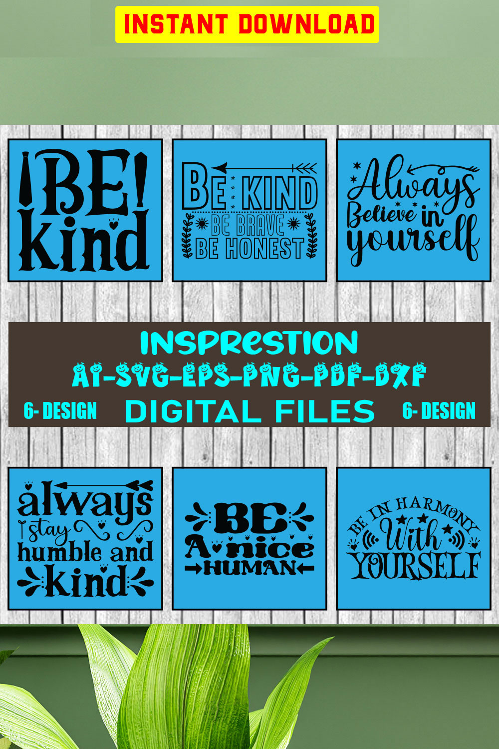 Insprestion Bundle SVG Files Vol-01 pinterest preview image.