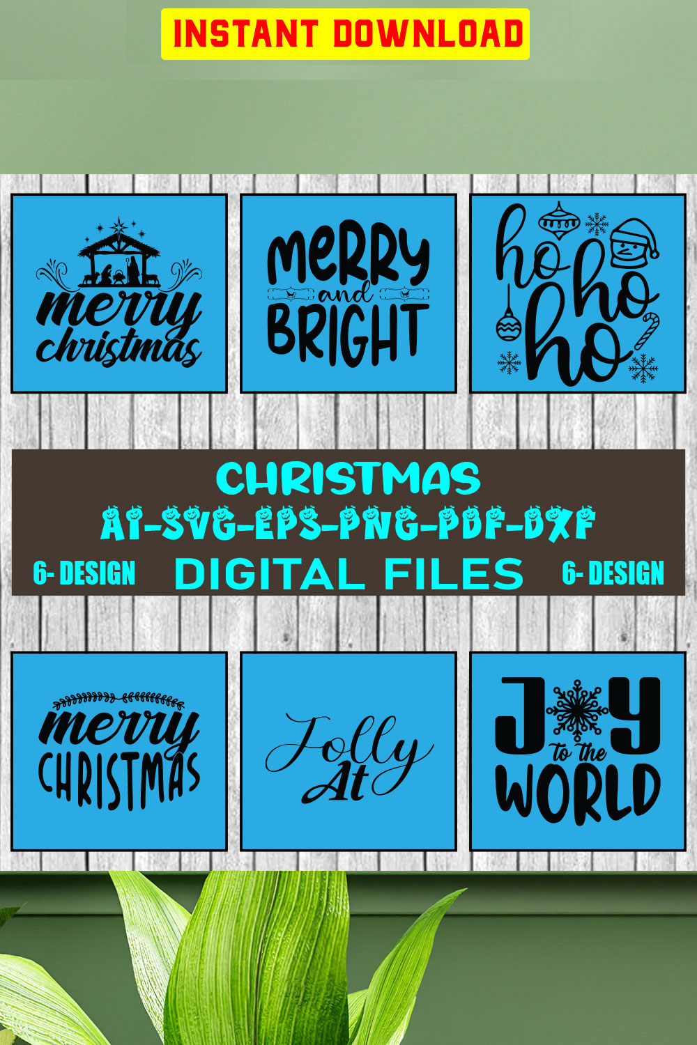 Christmas SVG Bundle Merry Christmas Svg Christmas Svg Christmas Ornaments svg Winter Svg Funny Christmas Bundle svg Vol-47 pinterest preview image.