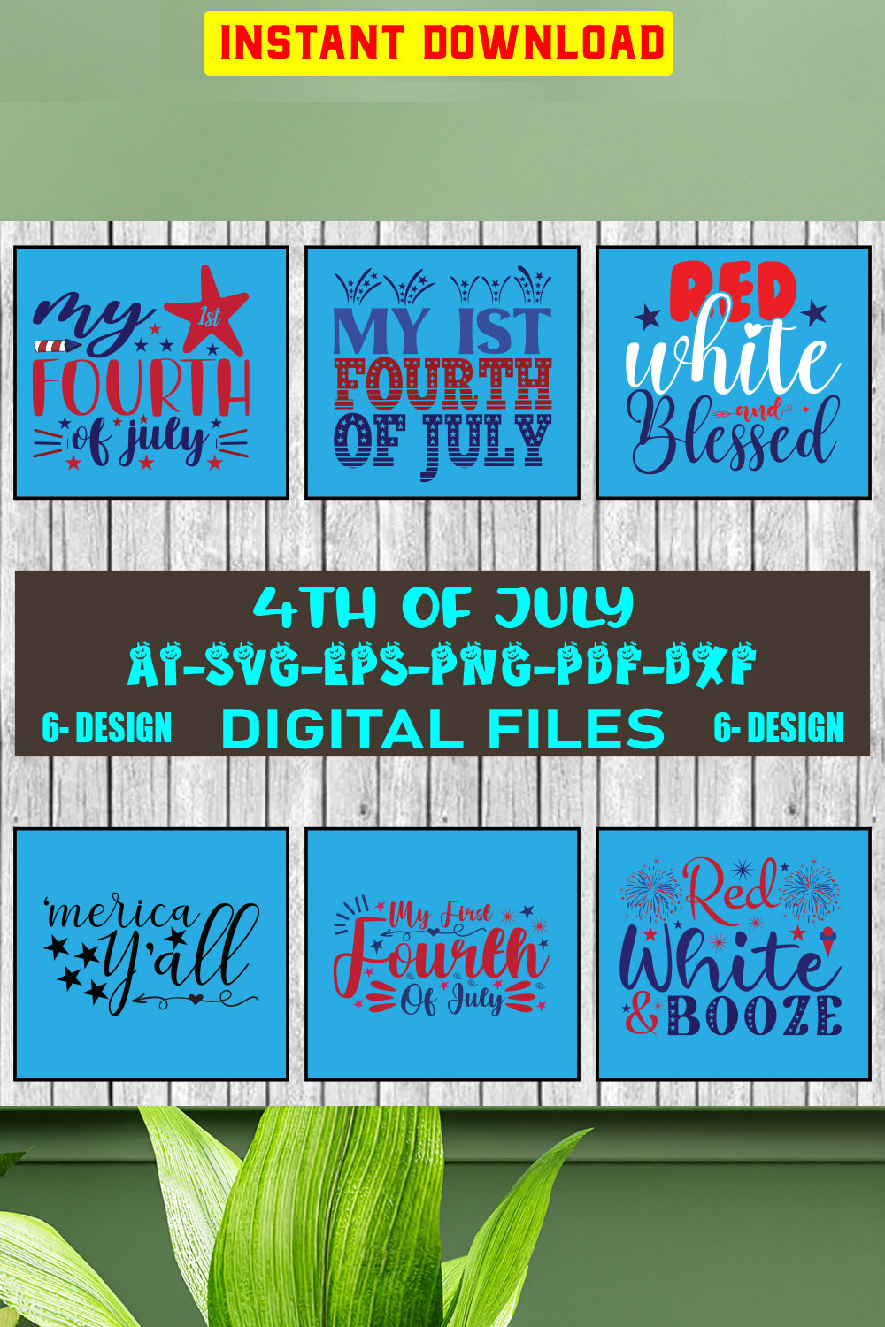 4th of july svg bundle, Fourth Of July Svg, 4th Of July Svg, America Svg, Vol-16 pinterest preview image.