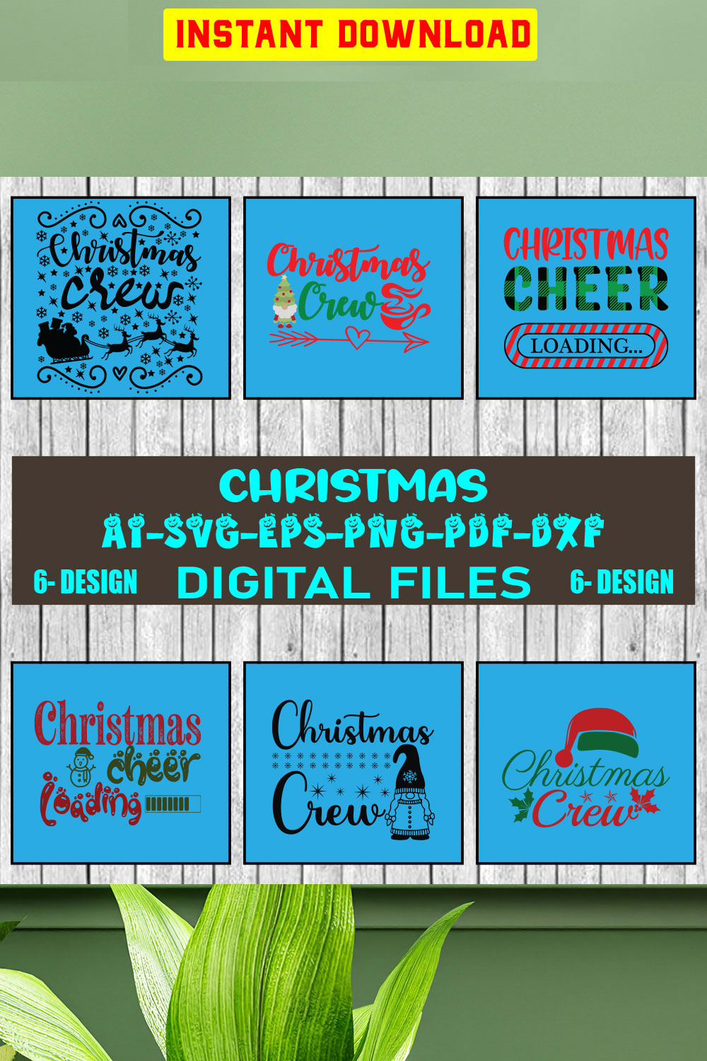 Christmas SVG Bundle Merry Christmas Svg Christmas Svg Christmas Ornaments svg Winter Svg Funny Christmas Bundle svg Vol-02 pinterest preview image.