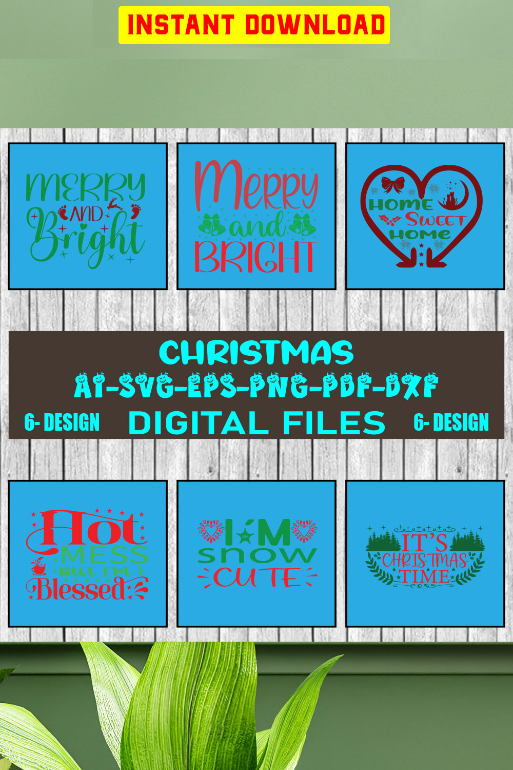 Christmas SVG Bundle Merry Christmas Svg Christmas Svg Christmas Ornaments svg Winter Svg Funny Christmas Bundle svg Vol-30 pinterest preview image.